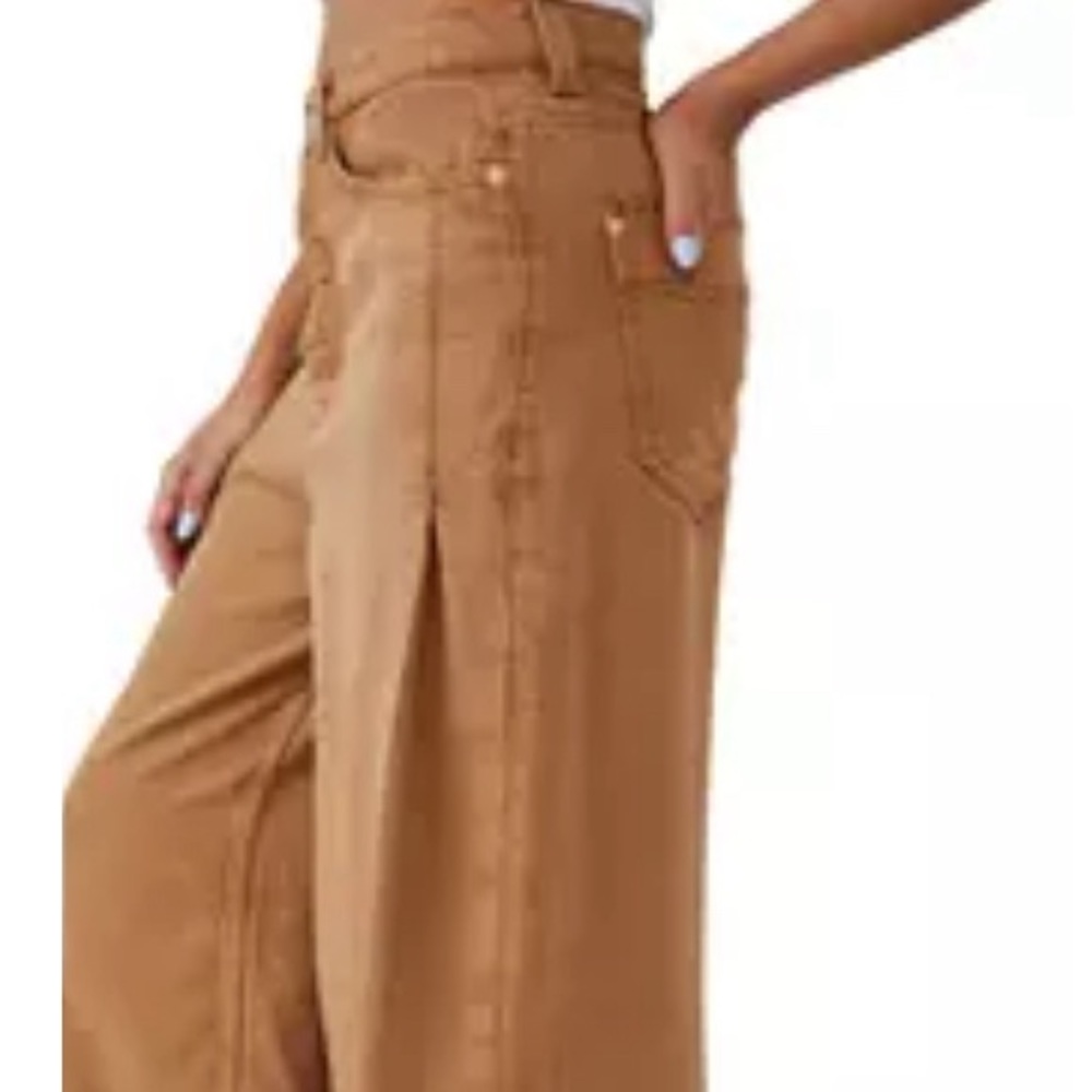 Free people slouchy wide leg pants size 26
